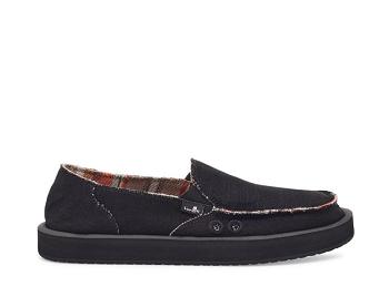 Sanuk Donna St Hemp Sidewalk Surfers Dam Svarta | Sverige 475YXF